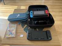 Nintendo switch V2 zestaw + GRA i 2 KARTY PAMIECI