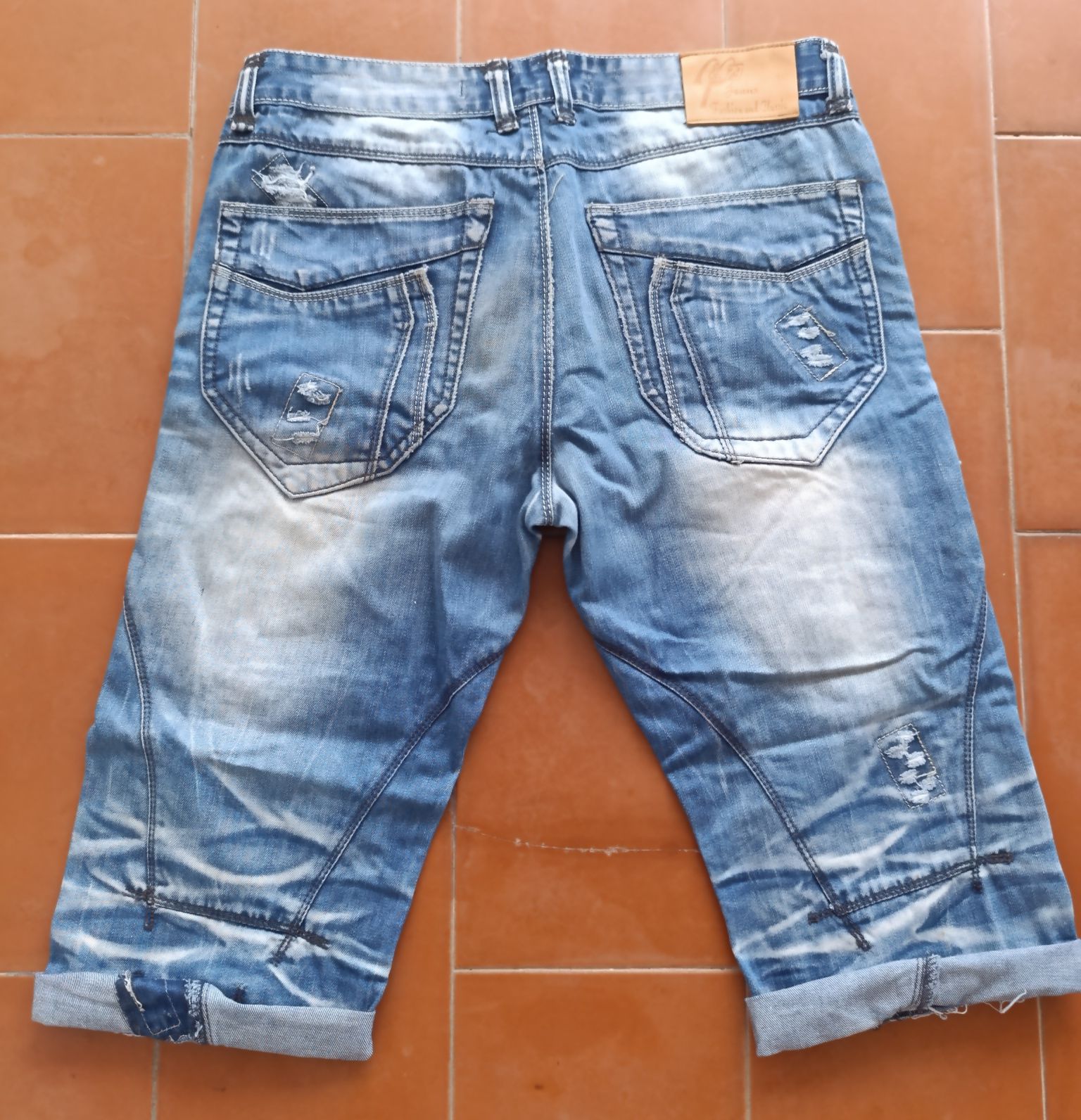 calções de ganga tam 42