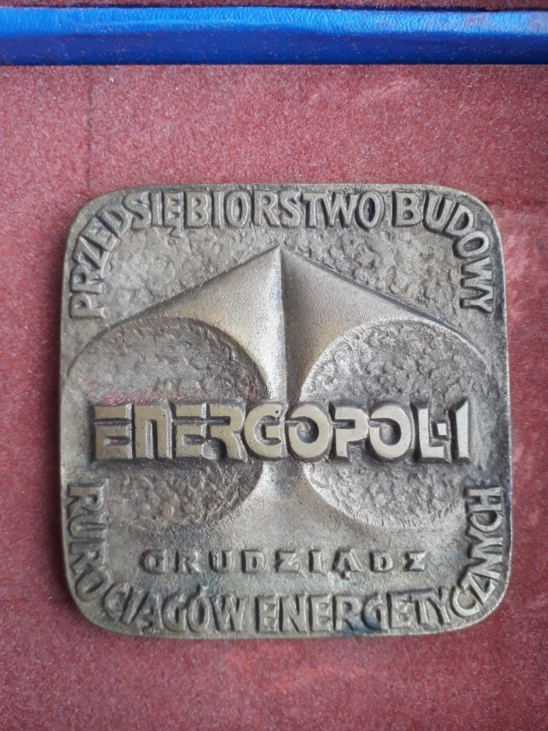 PRL Medal pamiątkowy dwie czarne róry Ropociąg Pomorski Przyjaźń
