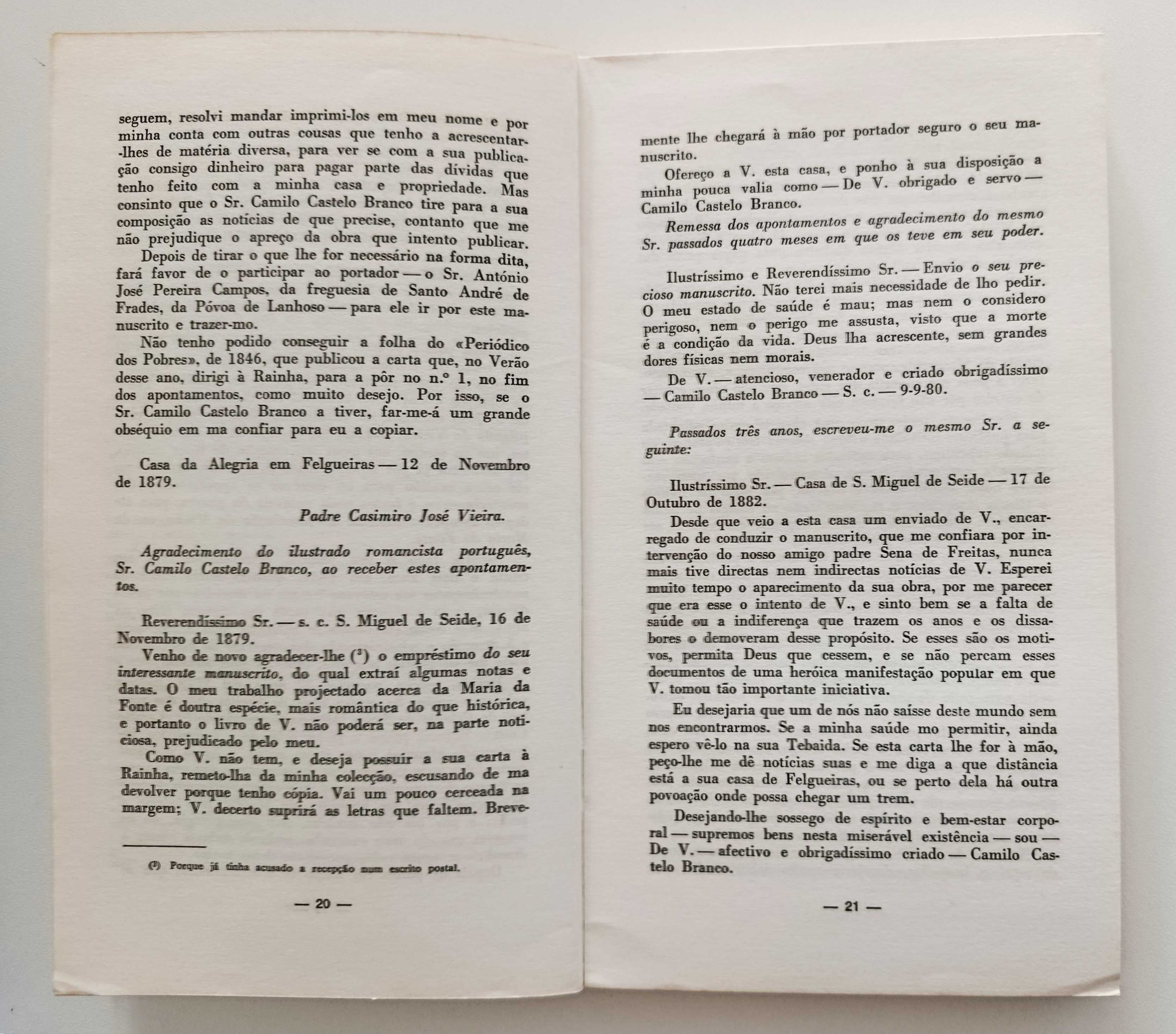 Pe. Casimiro | Apontamentos para a História da Revolução do Minho 1846