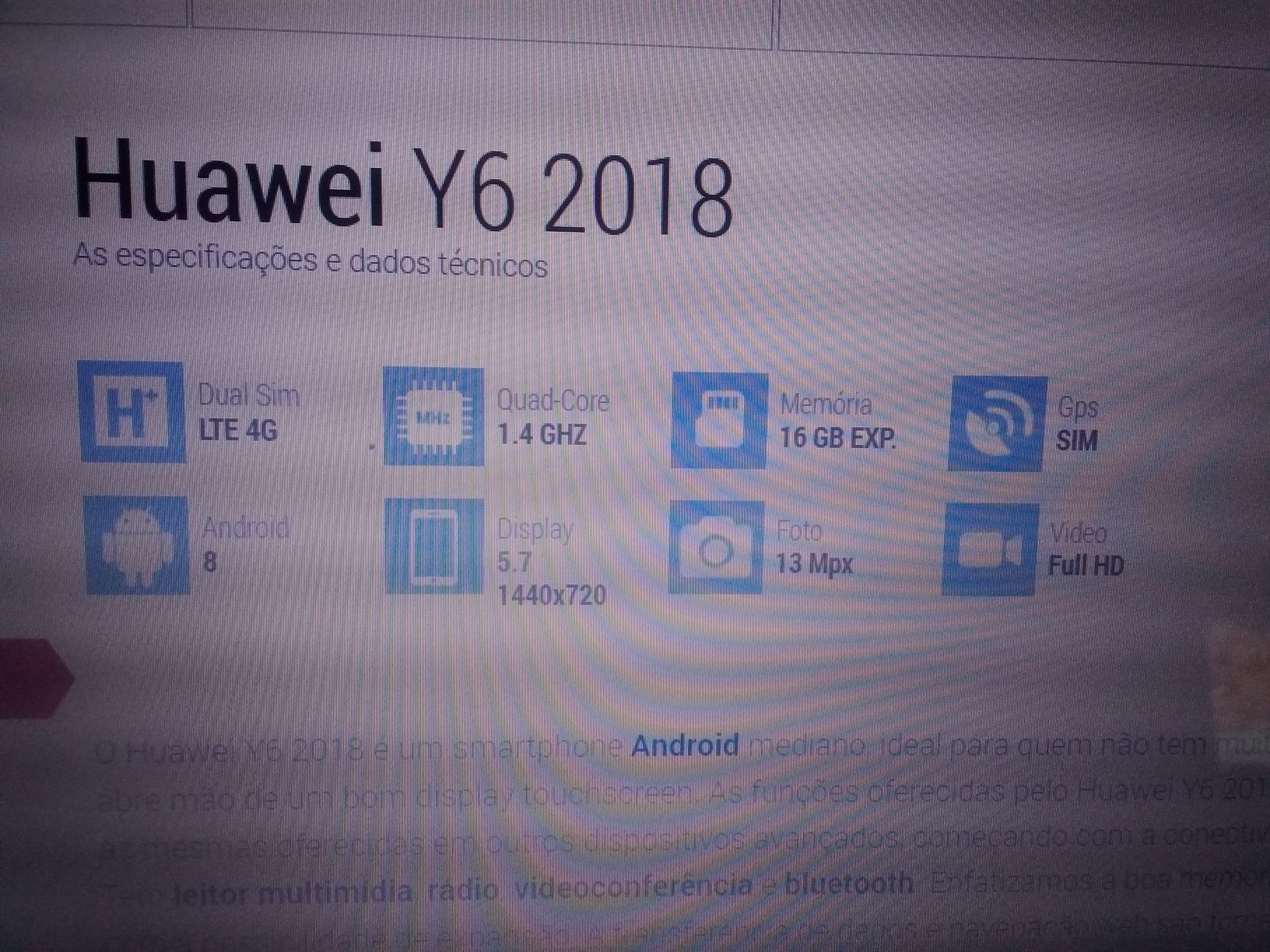 Huawei y6 2018 usado