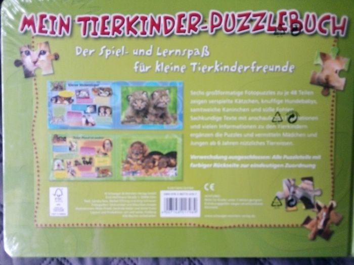 Książka z puzzlami w języku niemieckim