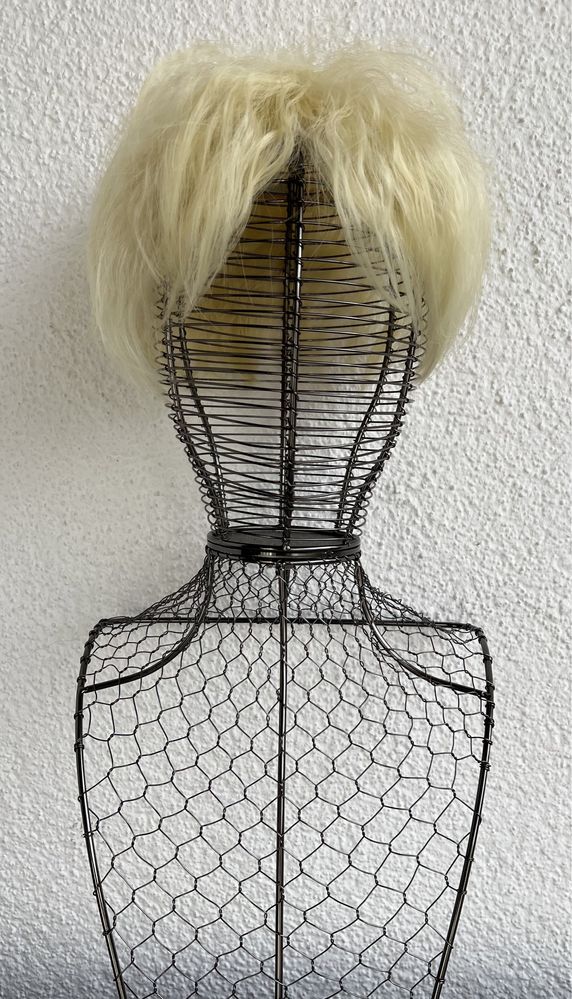 Premium Ultra włosy doczepiane, jasny blond, topper, tupet, fale