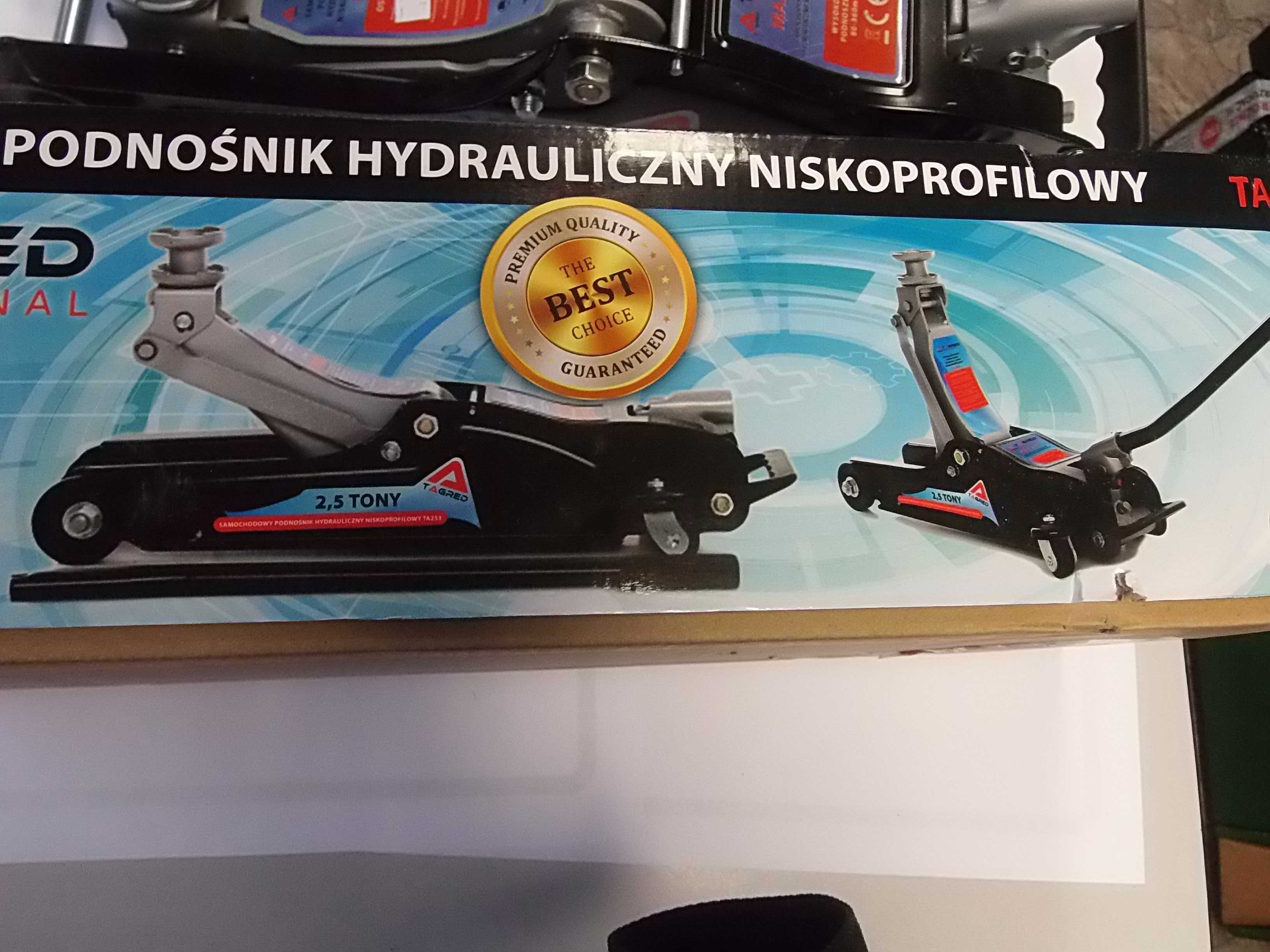 Podnośnik Samochodowy Niskoprofilowy Lewarek Żaba 2,5 T Hydrauliczny