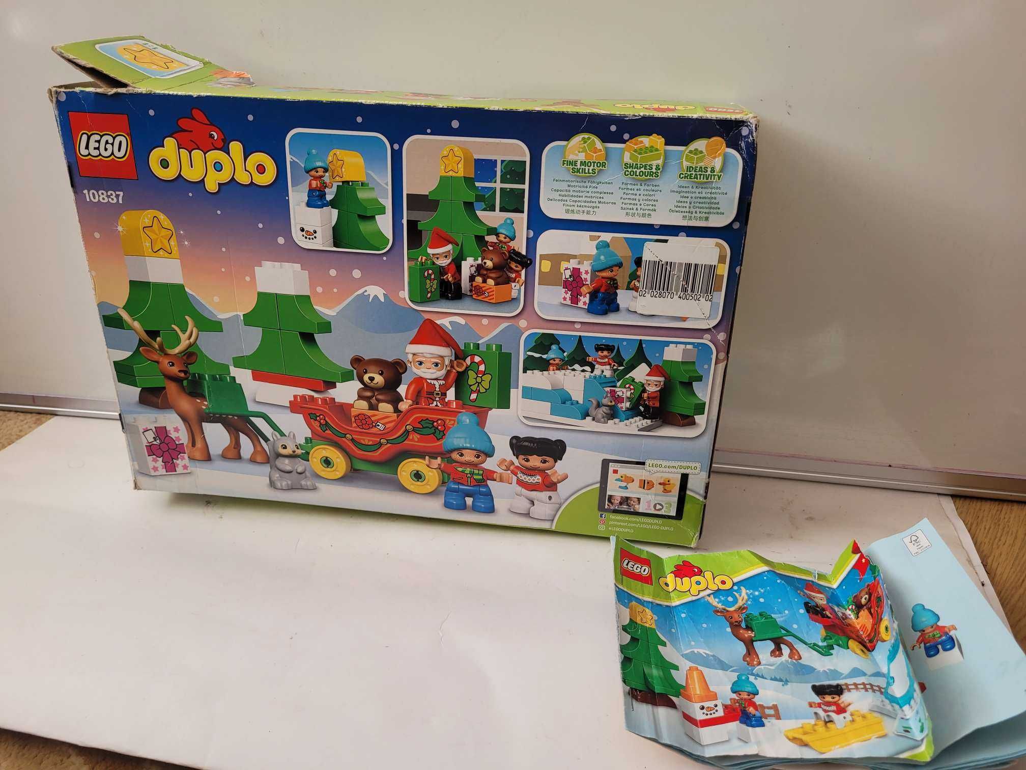 klocki LEGO 10837 zestaw świętego mikołaja mikołaj + sanie