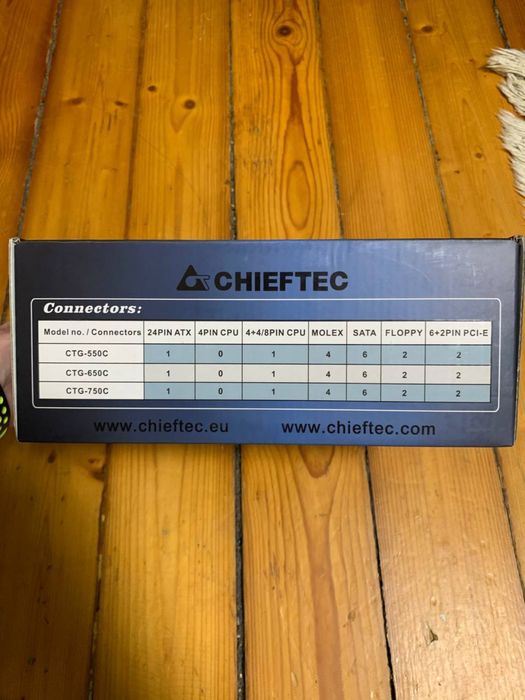 Блок живлення CHIEFTEC 550W CTG-550C блок питания