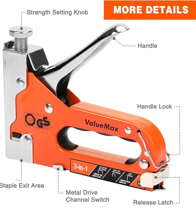 Zszywacz 3 w 1 plus 3000 zszywek