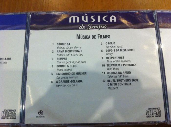 Conjunto de 4 CDS de Musica de Filmes