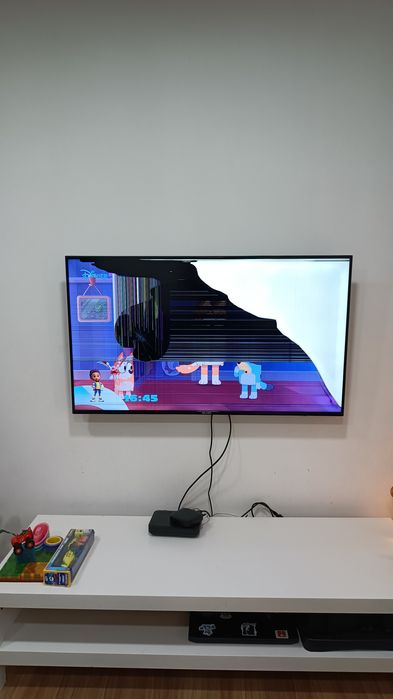 Smart TV Silver 50" 4K Ultra HD (ecrã partido)