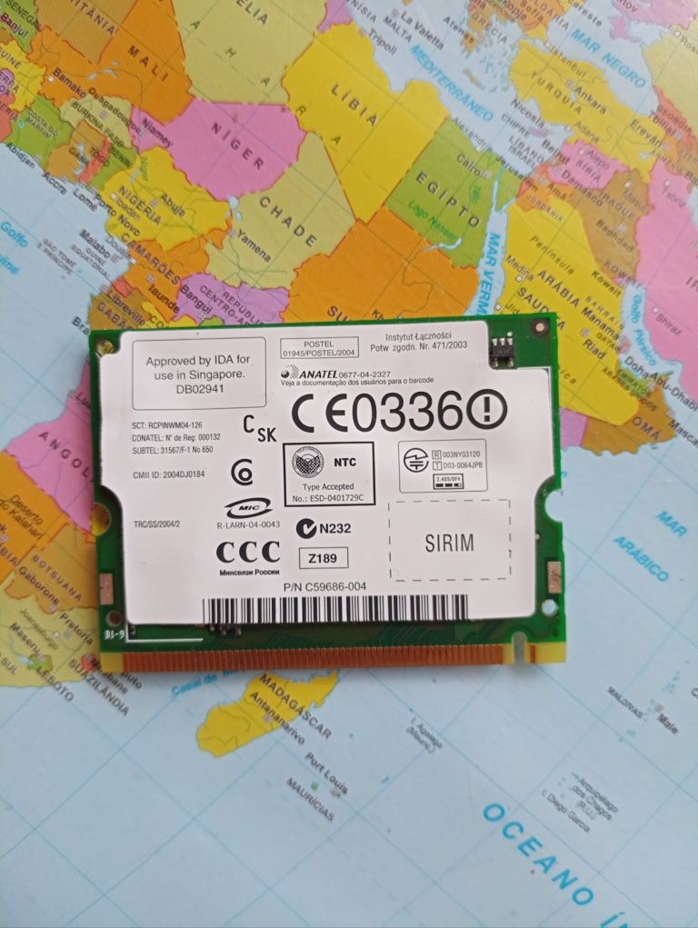 Placa de rede INTEL pro wireless 2200bg