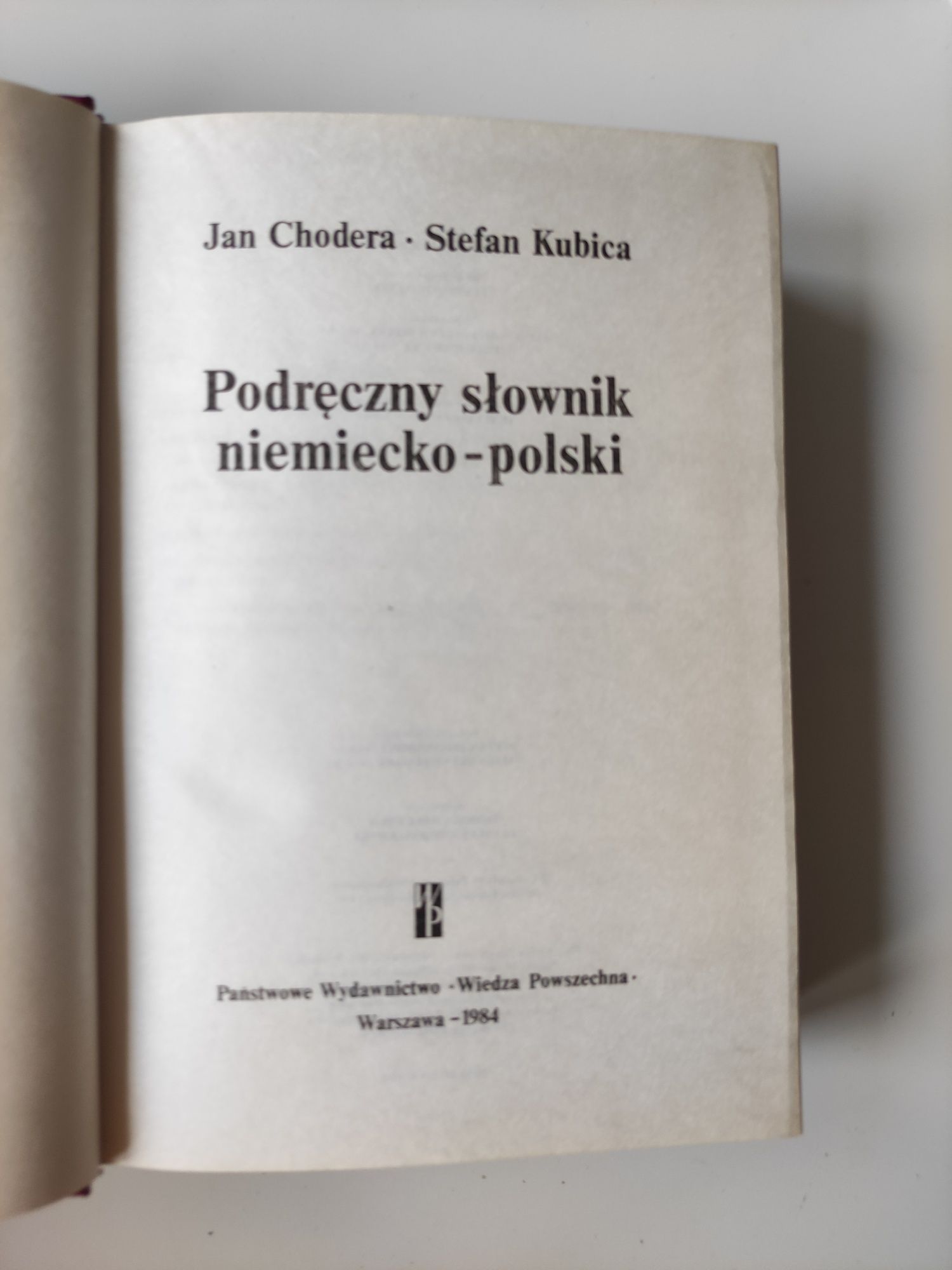 Podręczny słownik polsko niemiecki niemiecko polski 2 tomy  książka