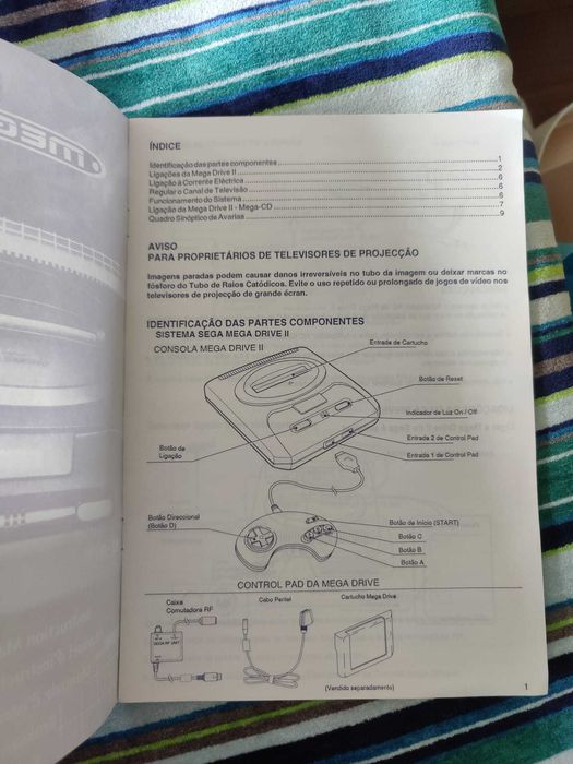Consola Sega Mega Drive II em caixa original