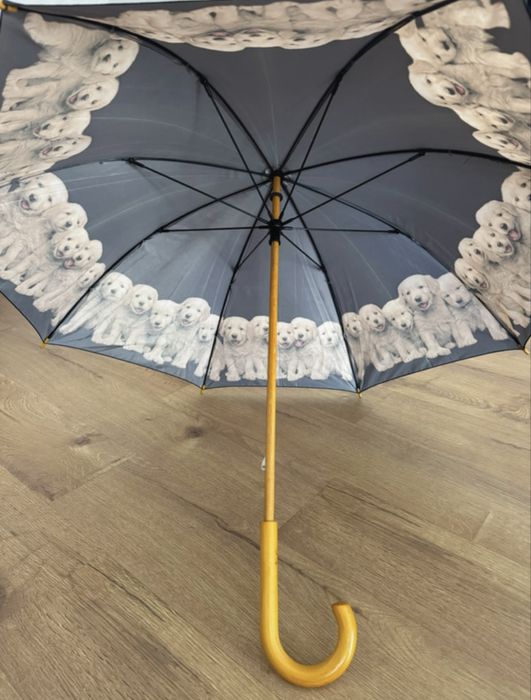 Guarda chuva preto estampado