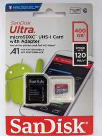 NOWA Karta pamięci SANDISK Ultra microSDXC 400GB 120MB/s + adapter