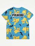 116 122 George Pikachu Pokemon bawełniana koszulka tshirt z cekinami