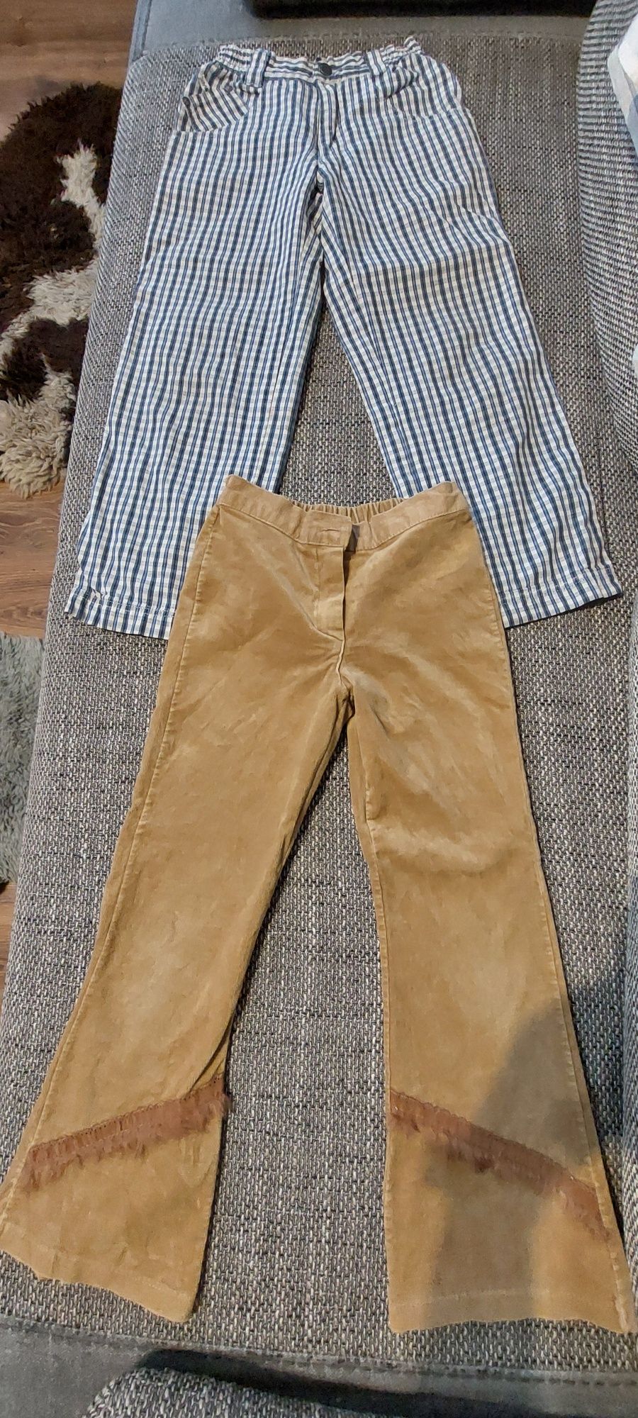 2 pary spodni Jeans kratka i velur rozmiar 228 cm