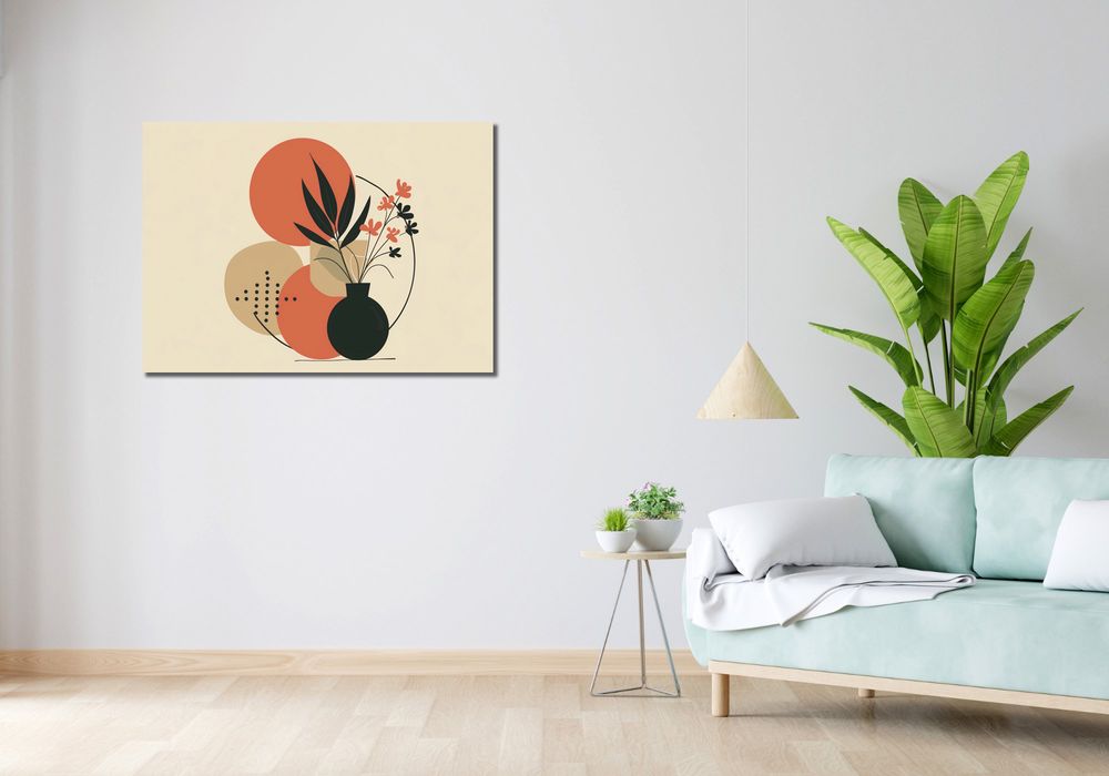 Obraz 100x70cm Wazon z Kwiatami