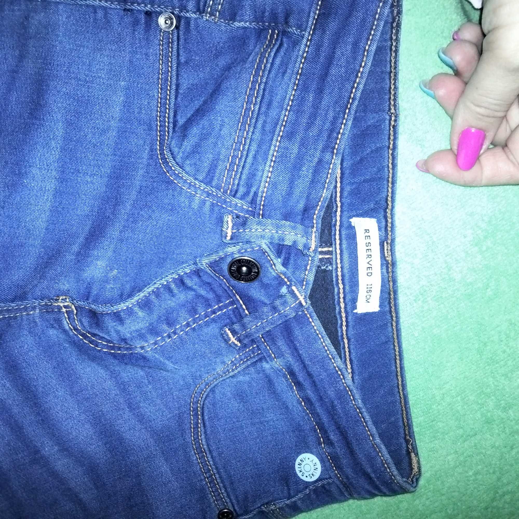 2x jeansy r.116 dla dziewczynki
