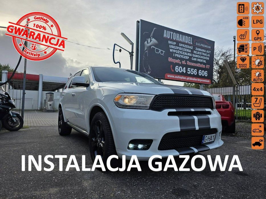 Dodge Durango 3.6 LPG 300 KM, Limited, 4x4, Kamera, Navi, 20", Skóra, LED, Skóra