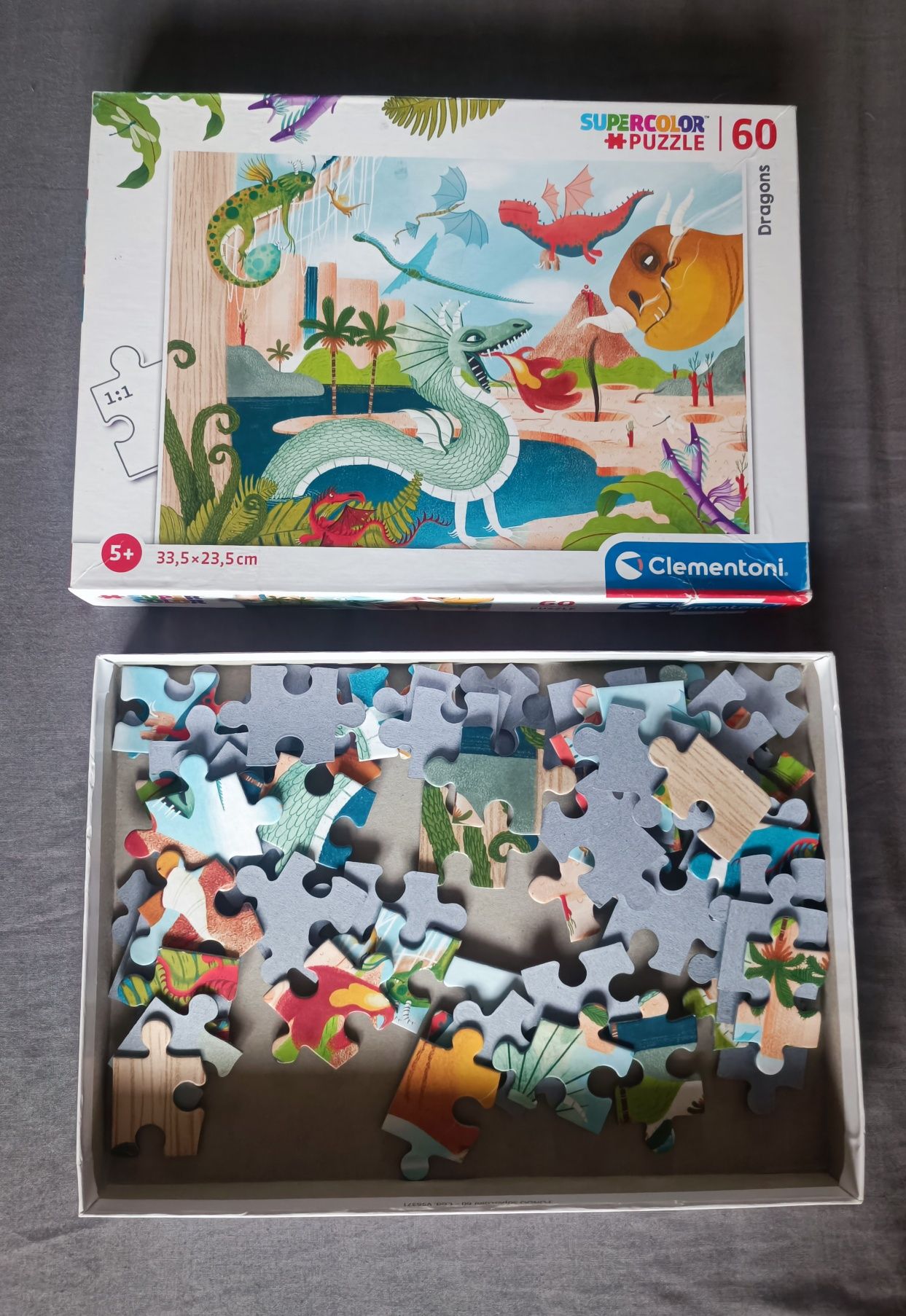 Clementoni puzzle 60 elementów dinozaury