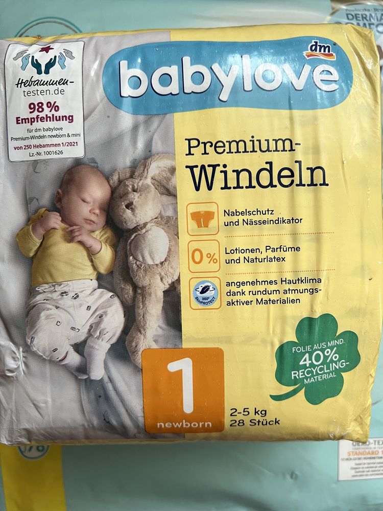 Підгузники Pampers premium care 1 (2-5kg) 78 шт.