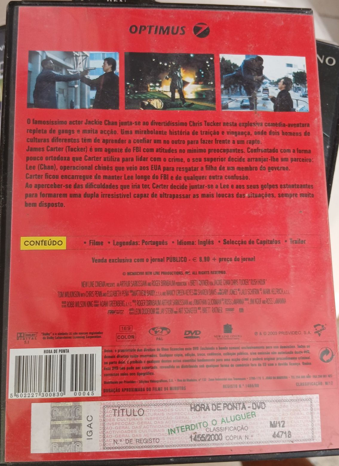 DVD Hora de Ponta c/ Jackie Chan
