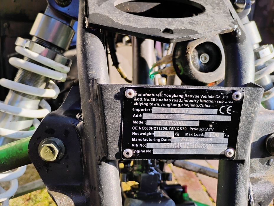 Sprzedam Quad HB-ATV 200A