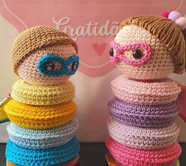 Beinquedo didático amigurumi
