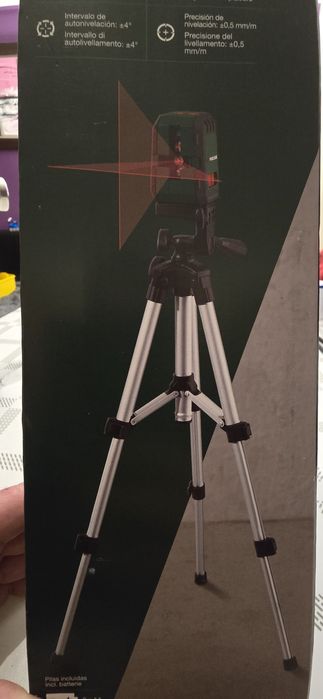 Nível de laser de linha cruzada com tripé parkside