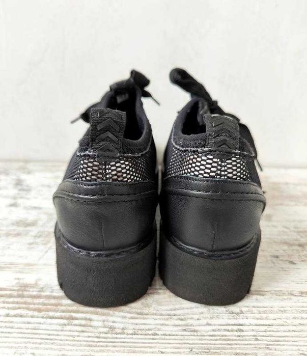 Oxs італія стильні оригінальні жіночі туфлі дербі текстиль шкіра