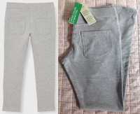 Benetton nowe spodnie bawełniane rurki jak legginsy 13 14 lat