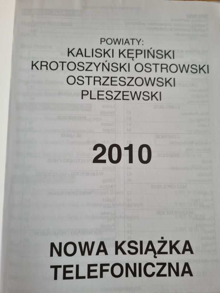 Książka telefoniczna powiatów Wielkopolski 2010