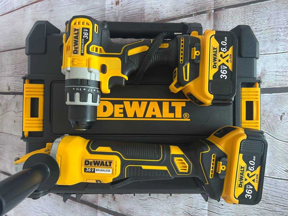 Акумуляторний набір DeWalt 36v ударний шуруповерт, безщіточна болгарка