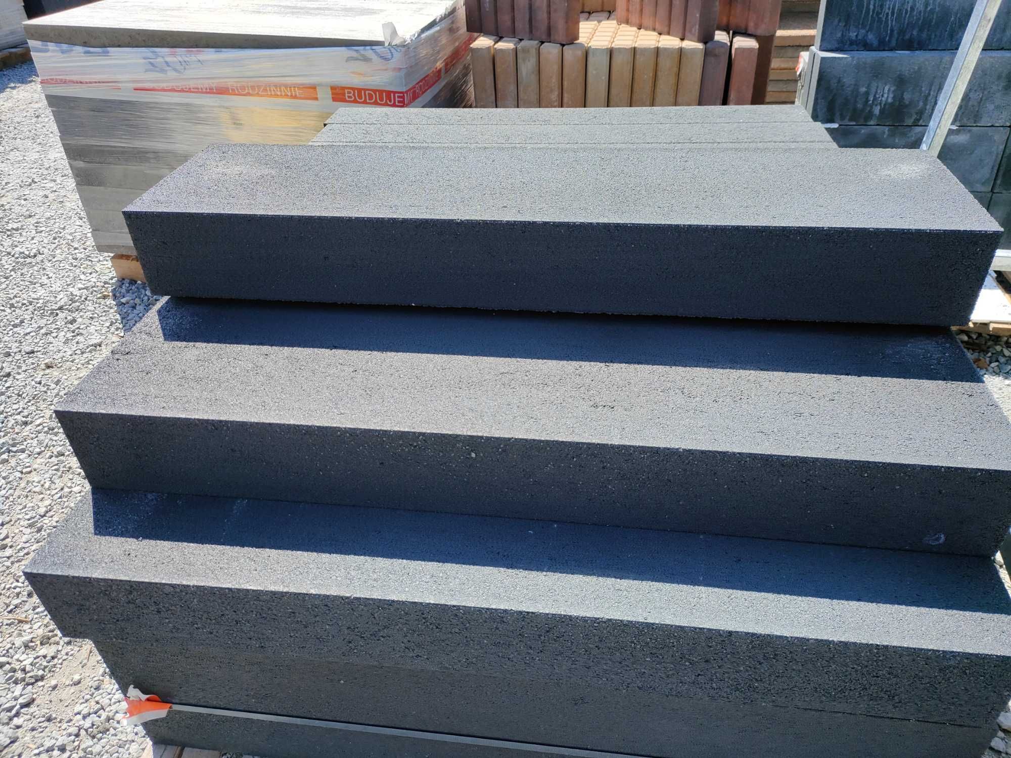 Schody gotowe stopnie schodowe blok betonowy obrzeże