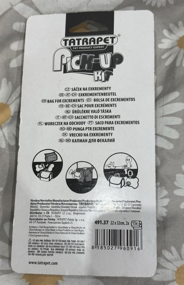 Pojemnik z woreczkami na odchody psa
