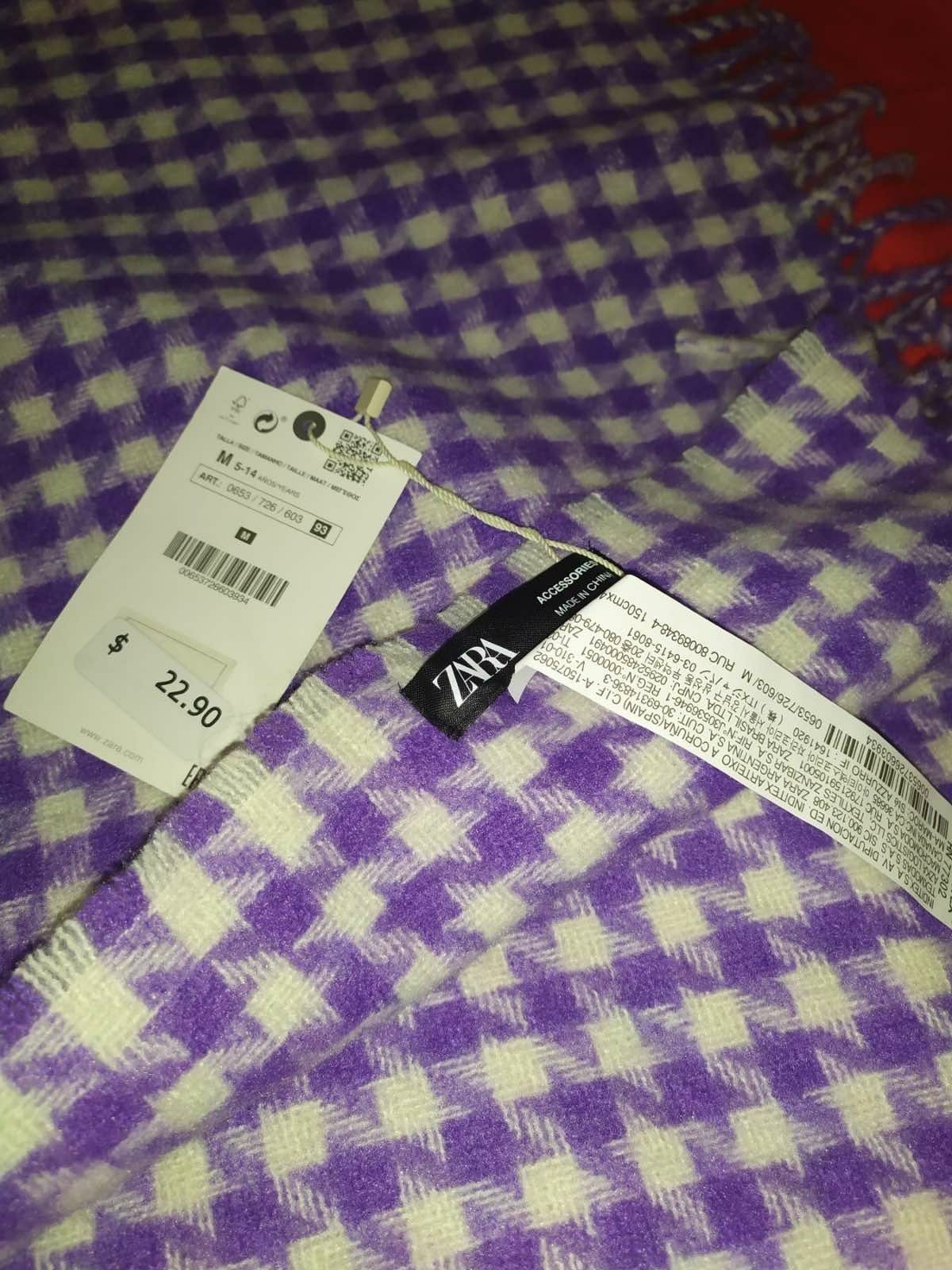 Новые тёплые шарфы Zara