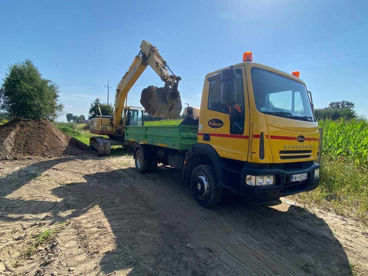 Minikoparka wozidło koparka kamień piasek beton wywrotka