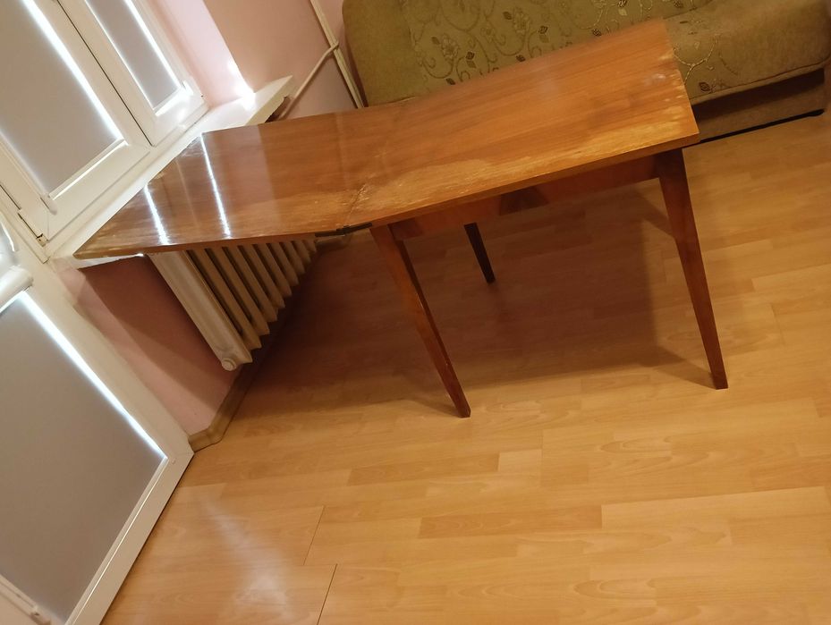 Stół Rozkładany PRL - Mid Century Modern - "Patyczaki" - do renowacji