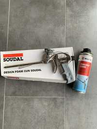 Pistola Soudal + spray limpeza Wurth