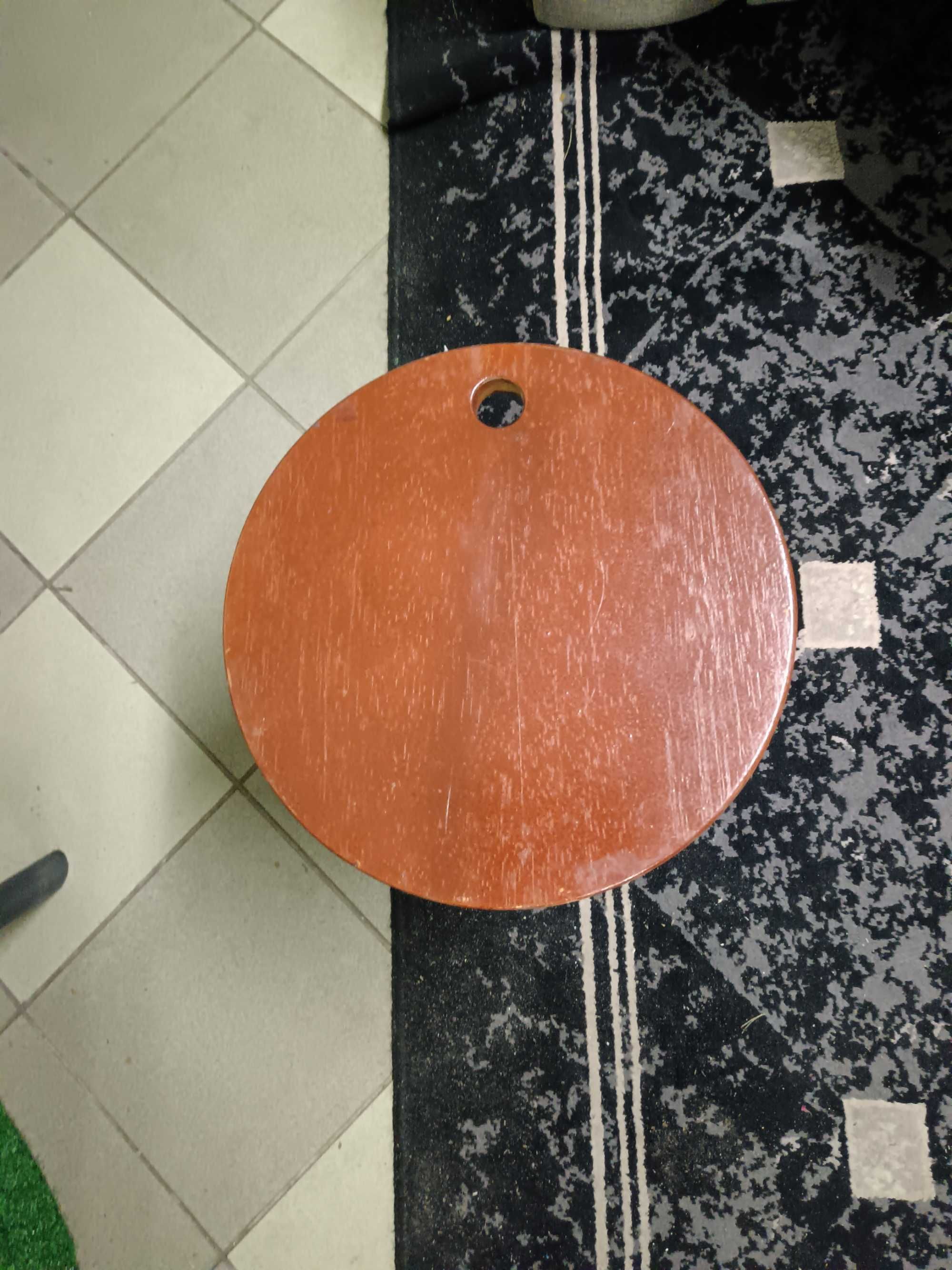Taboret składany drewniany