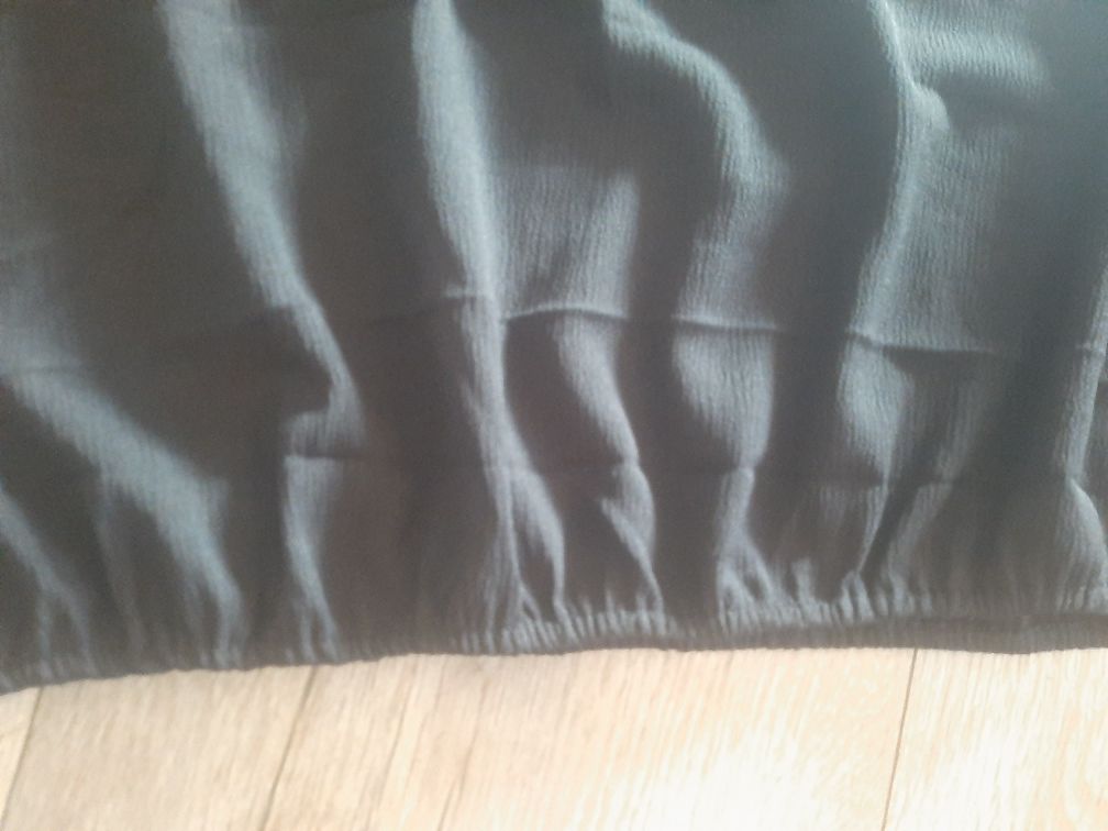 Nowa czarna elegancka bluzka z łańcuszkiem święta sylwester xl 42