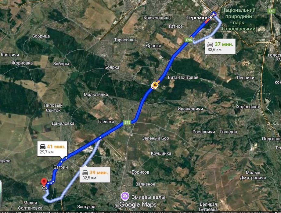 Хлепча Діброва Теремки -30км Ділянка 2,8Га під житлове 02.01