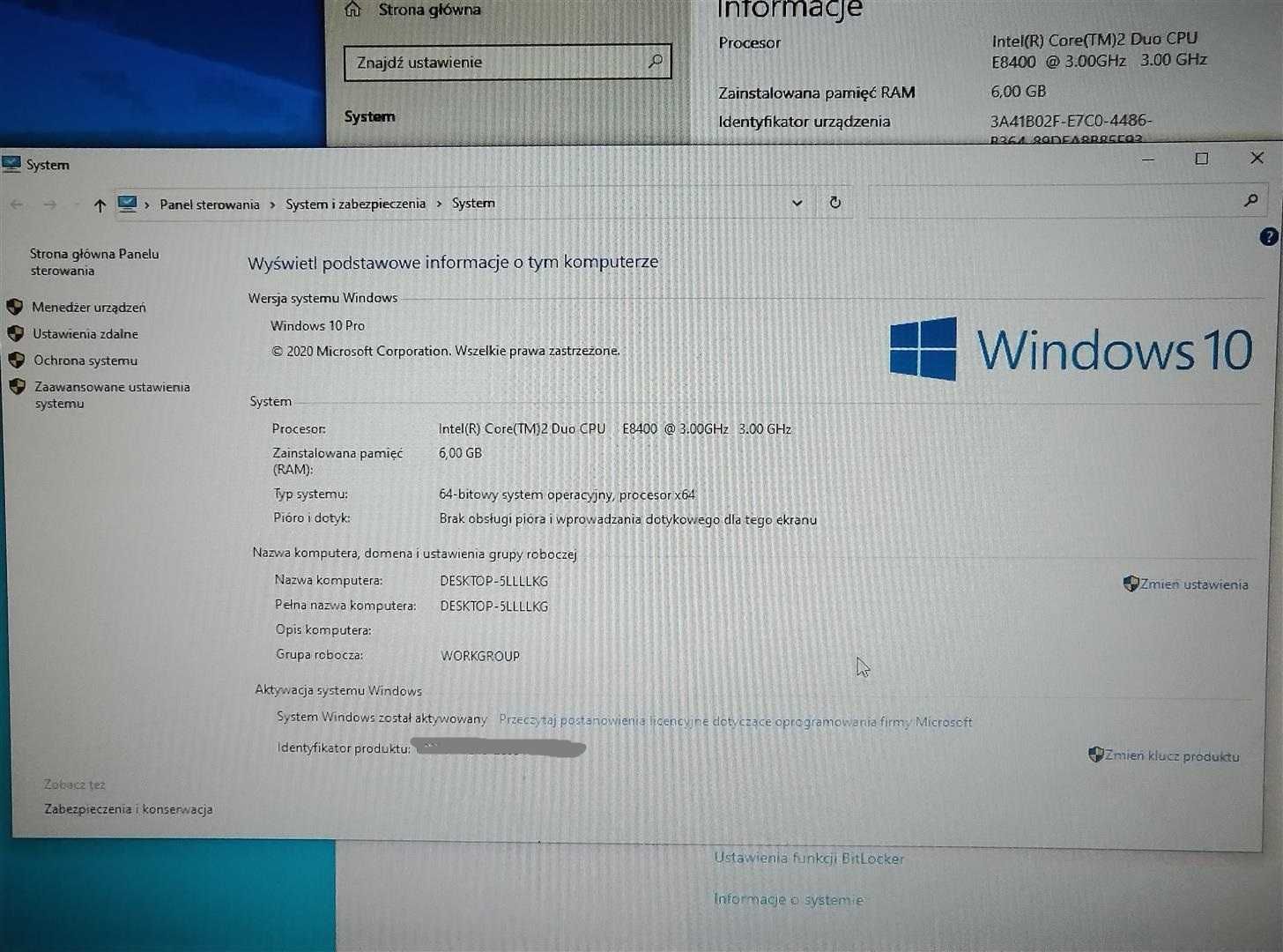 Dell 780 SSF E8400 2x3GHz 6GB SSD 120GB WIN10 Pro