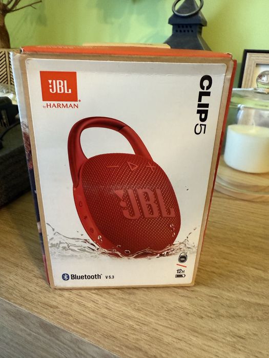 JBL Clip5 glosnik bezprzedowodowy nowy czerwony