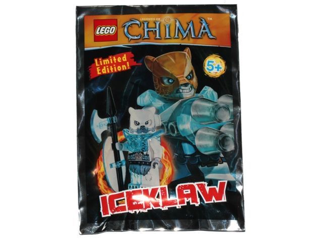 Orginalna Figurka Lego Chima Iceklaw + Broń Nowa Limited Edition