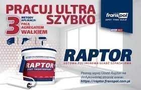 Gładź polimerowa franspol Raptor tiksotropowa 25kg na wałek , wałkiem
