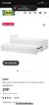 Bicama solteiro Ikea com gavetas