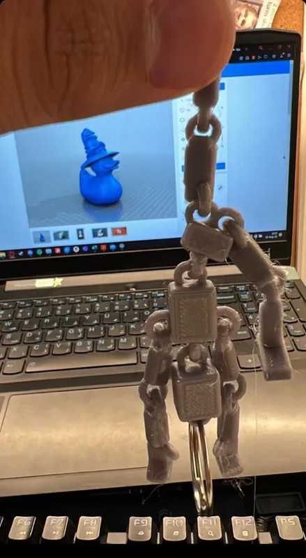 Flex Person Keychain