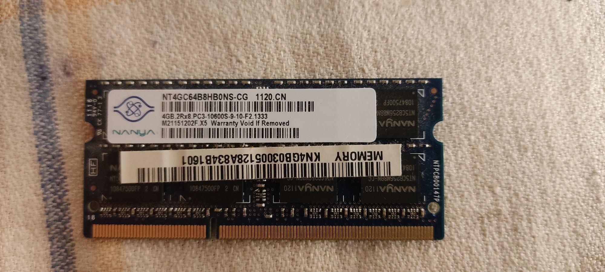 DDR3 SO-DIMM 4 Gb
Ємність: 4GB.