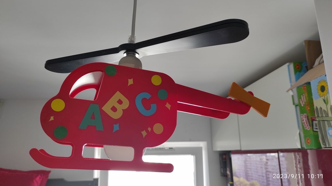 Lampa wisząca dziecięca Helikopter